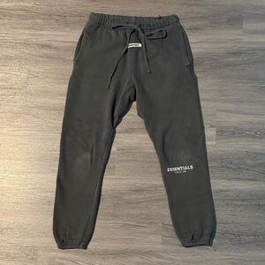 Essentials Black Jogger Sweatpants
